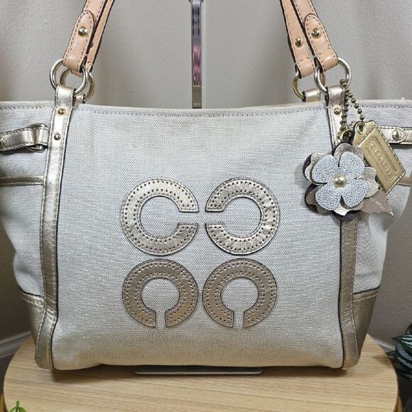 Coach Julia Op Art “C” Shoulder Bag and Wallet - Picture 3 of 16